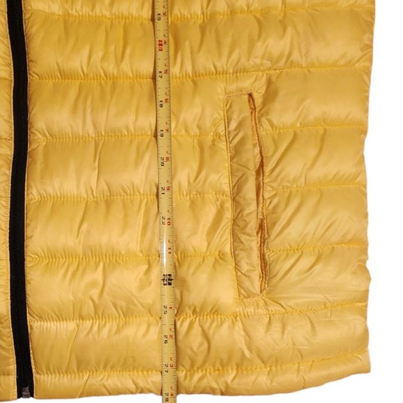 Aeropostale Bright Neon Yellow Puffer Vest 2 Pockets Unisex Size XL Pre-owned - Picture 7 of 8